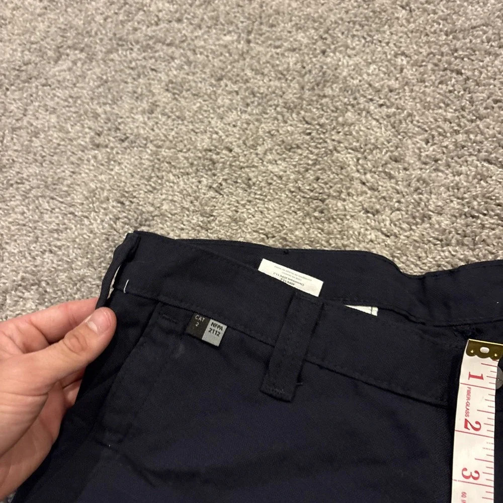 Carhartt FR 34x34 FLAME RESISTANT Navy Blue Cargo Work Pants 344-20 Rare FR